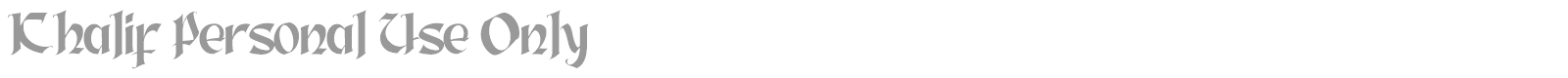Khalif font preview